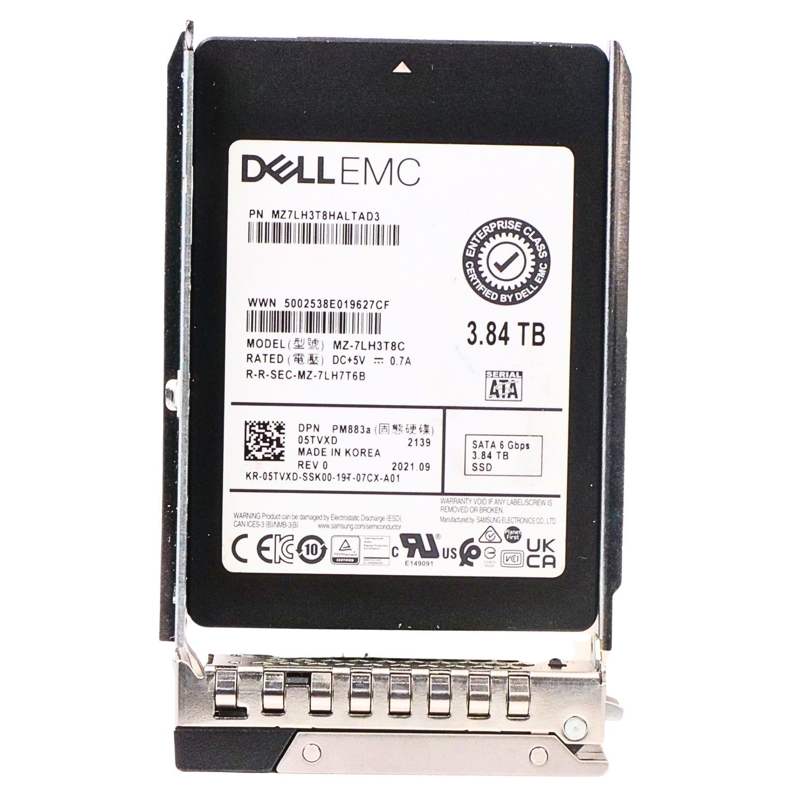 Dell G14 W9GHD 3.84TB 1 DWPD SATA 6Gb/s 3D TLC 2.5in SSD