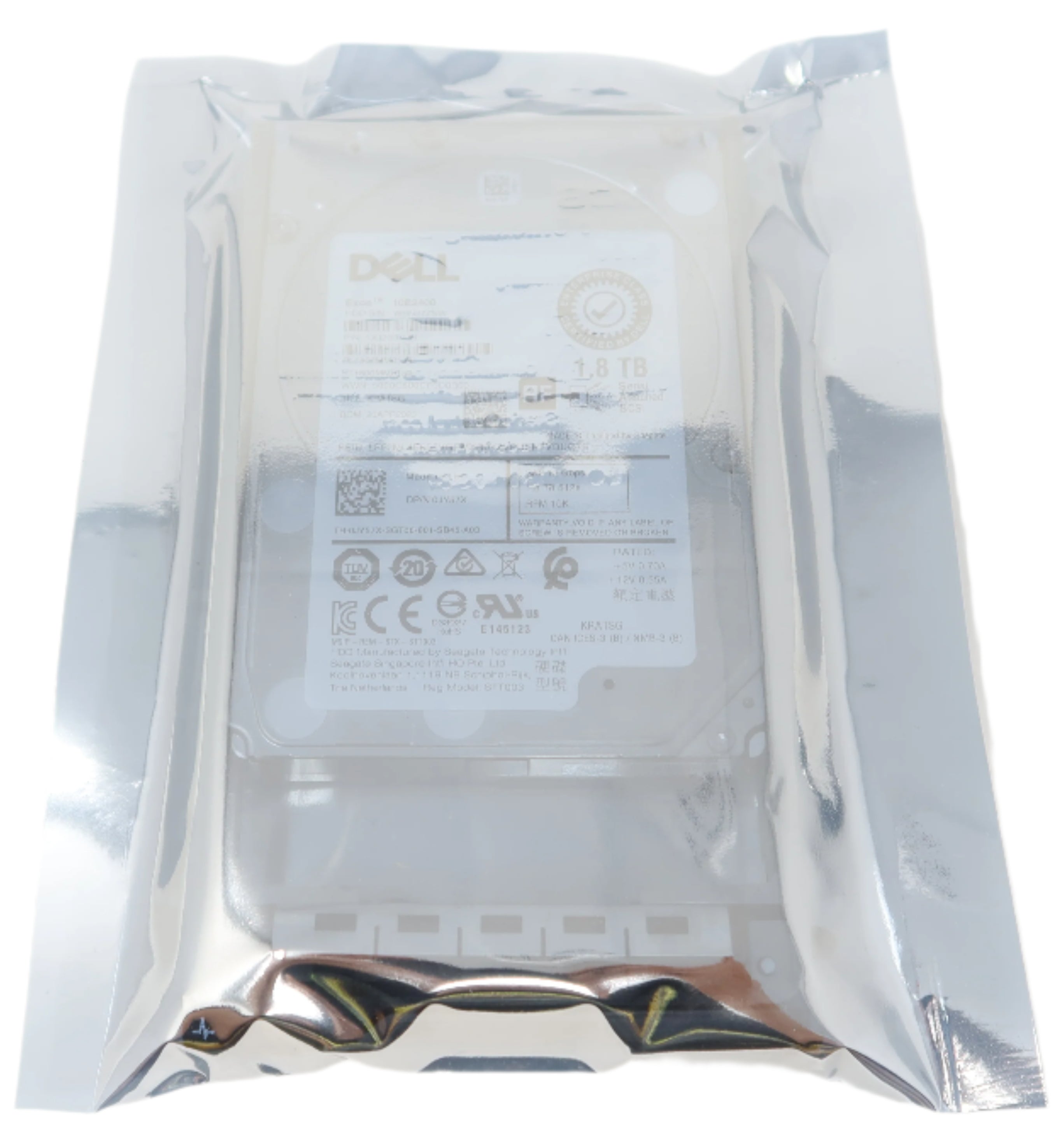 Dell 1.8TB SAS 10k 2.5" 12G 512e Hard Drive JY57X
