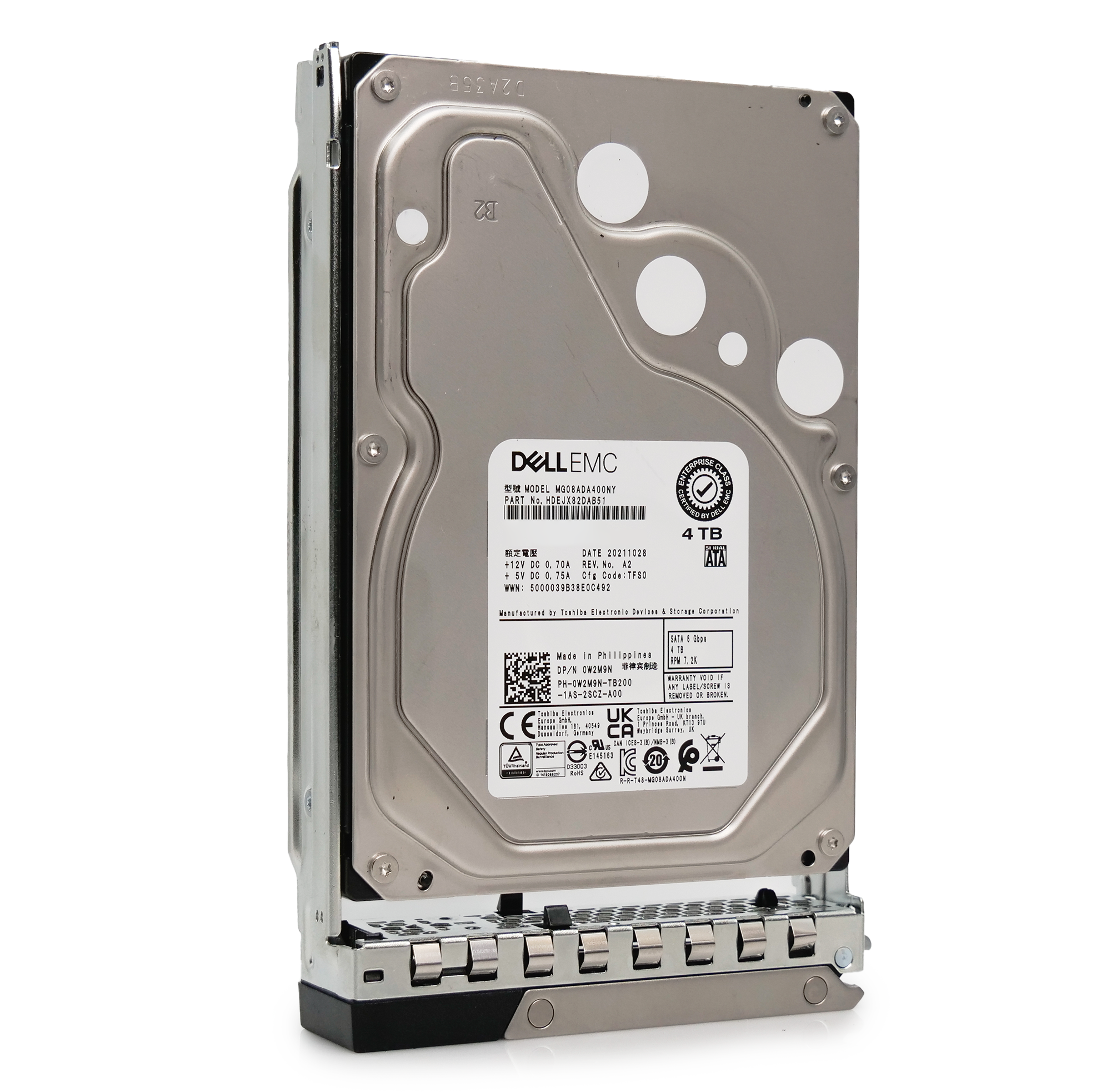 Dell G14 06KR2M 4TB 7.2K RPM SATA 6Gb/s 512n 3.5in Hard Drive