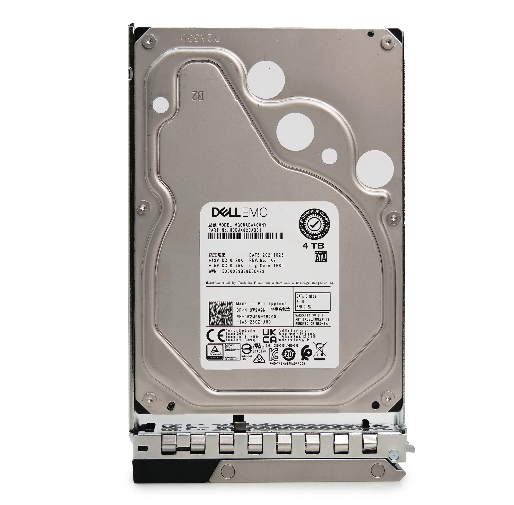 Dell G14 06KR2M 4TB 7.2K RPM SATA 6Gb/s 512n 3.5in Hard Drive
