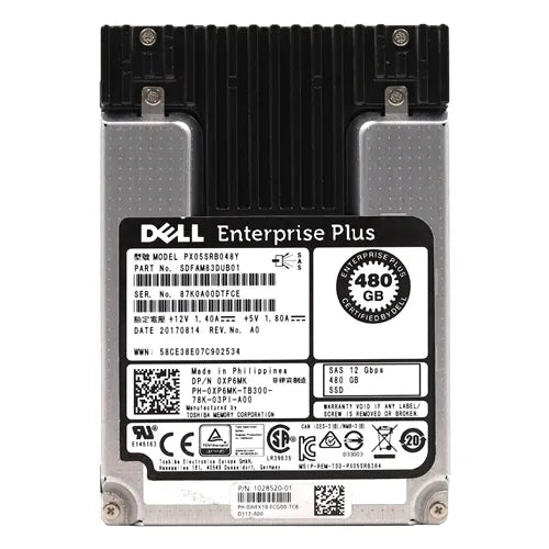 0XP6MK Dell 480GB SAS 12Gb/s Read Intensive 2.5-inch Solid State Drive
