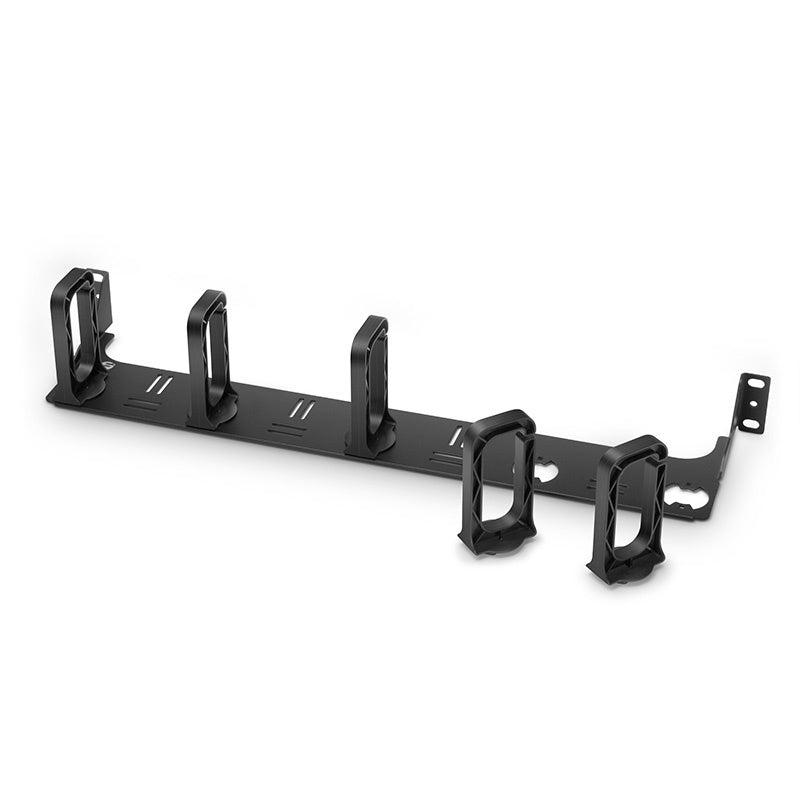 Horizontal Single Sided Manager, 0RU, Large Plastic 80mm D-ring