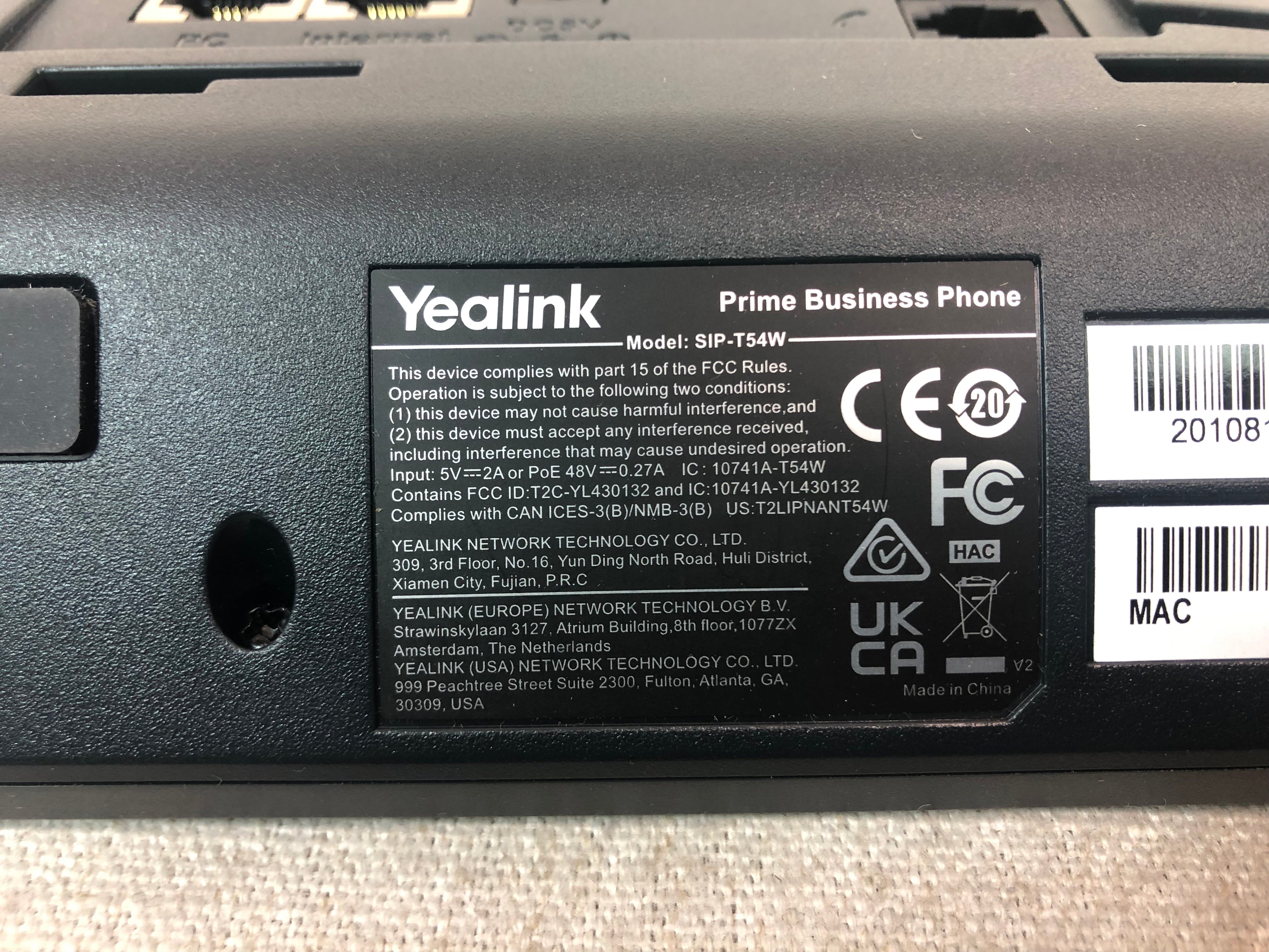 Yealink SIP-T54W VoIP business phone | Grade B