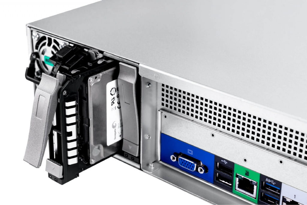 In-Win IW-RS208-07 - 2U Server Chassis with 8x SATA/SAS/NVMe Hot-Swap Bays - Includes 800W CRPS Redundant PSU and Rail Kit
