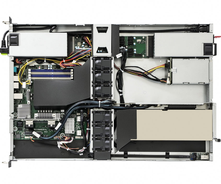 ASRock Rack 1U1G-X570/2L2T Rackmount Server Barebone - Supports Single AMD Ryzen 5000 Series CPU - 1x Full Height GPU Support - Front IO - Single PSU