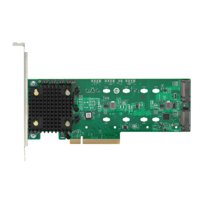 Broadcom MegaRAID 9540-2M2 Dual slot upto 6Gb/s M.2 SATA or 16GT/s NVMe PCIe Gen4