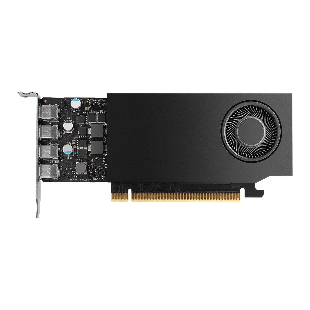 PNY RTXA400 Professional Graphics Card, 4GB DDR6, 4 miniDP 1.4, 768 CUDA Cores, Low Profile (Bracket Included, OEM (Brown Box