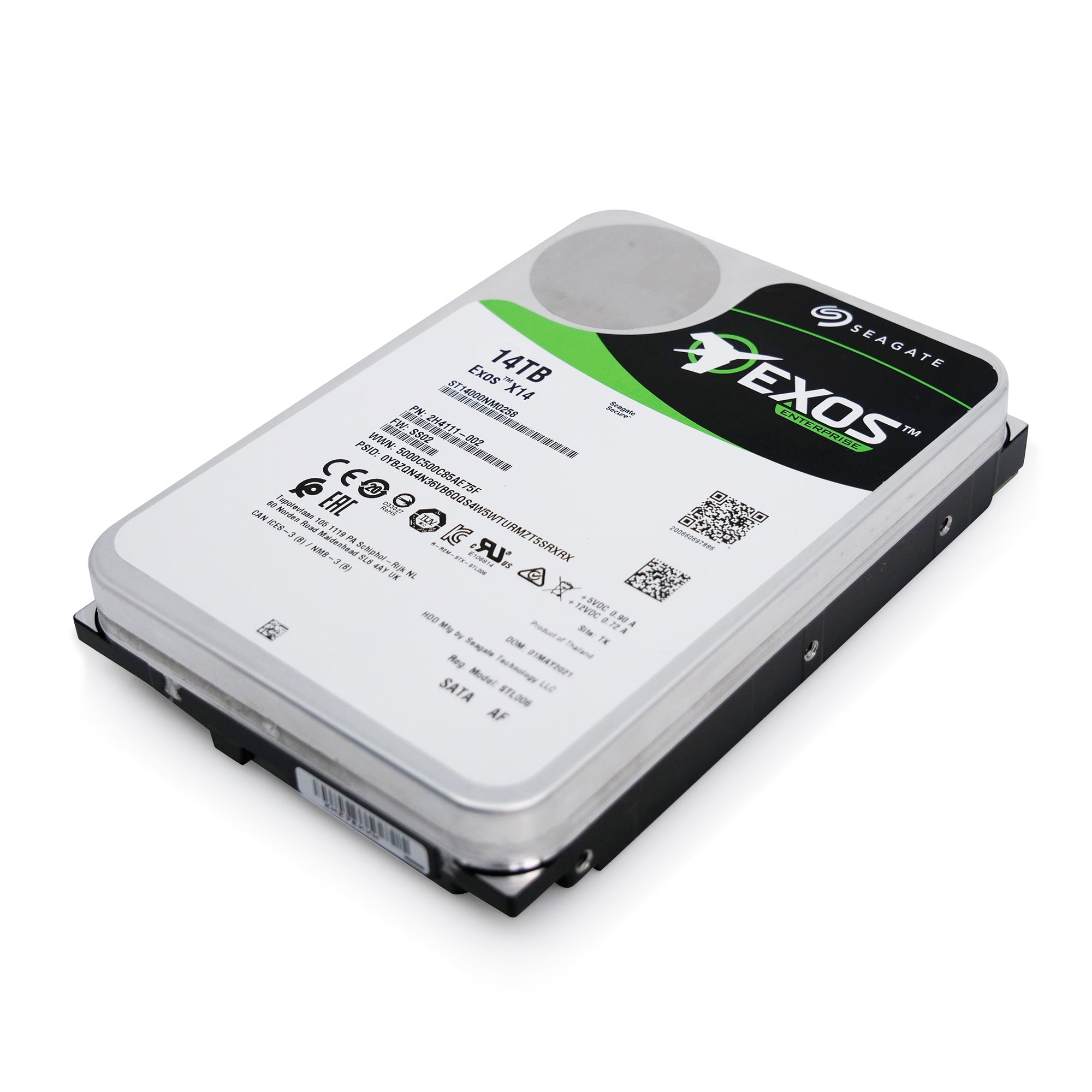 Seagate Exos X14 ST14000NM0258 14TB 7.2K RPM SATA 6Gb/s 512e 3.5in Hard Drive