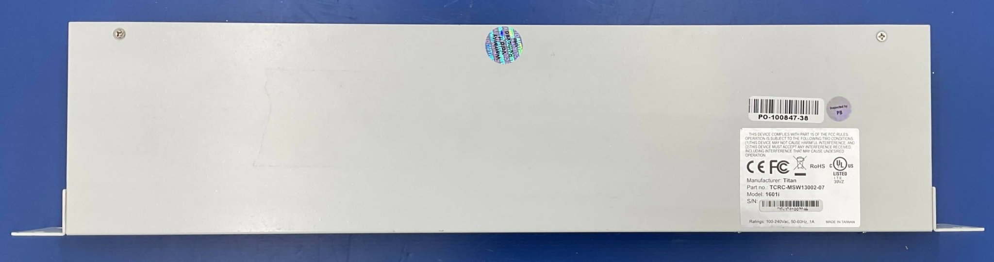 Siemens TCRC-MSW13002-07 - 16-Port Managed Network Switch Side View | Alo Tech Solutions