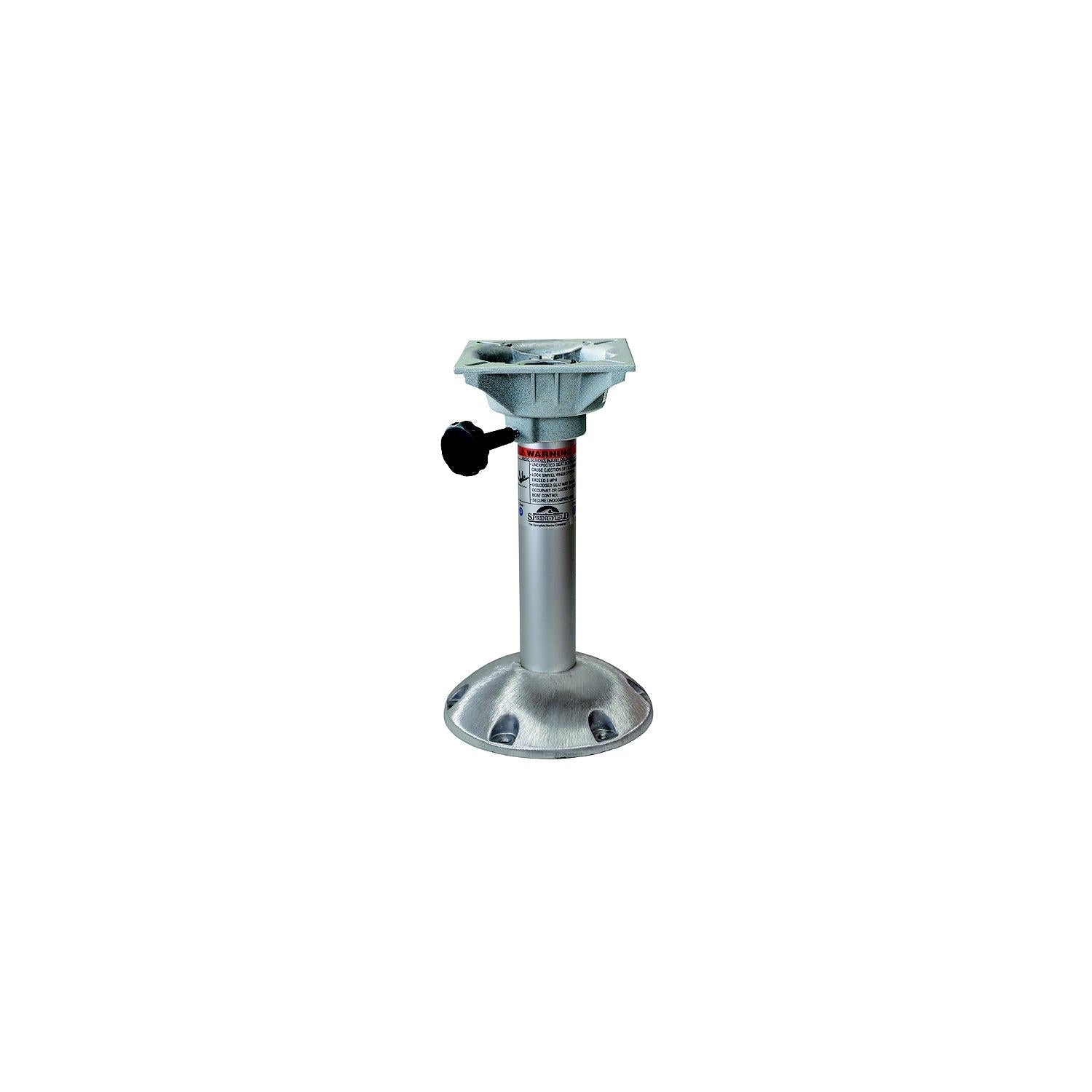 Springfield 1250315 Explorer Pedestal, 2-3/8" Fixed Height Package, 15", Includes Pedestal, Base, Non-Locking Swivel
