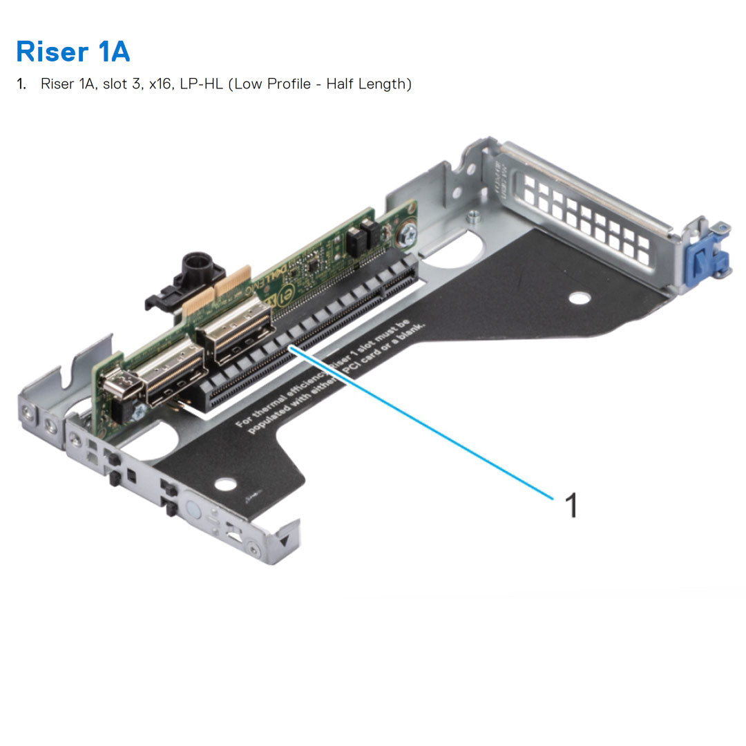R1A+R2B+R3A — Riser Configuration 4 | Dell PowerEdge XR12