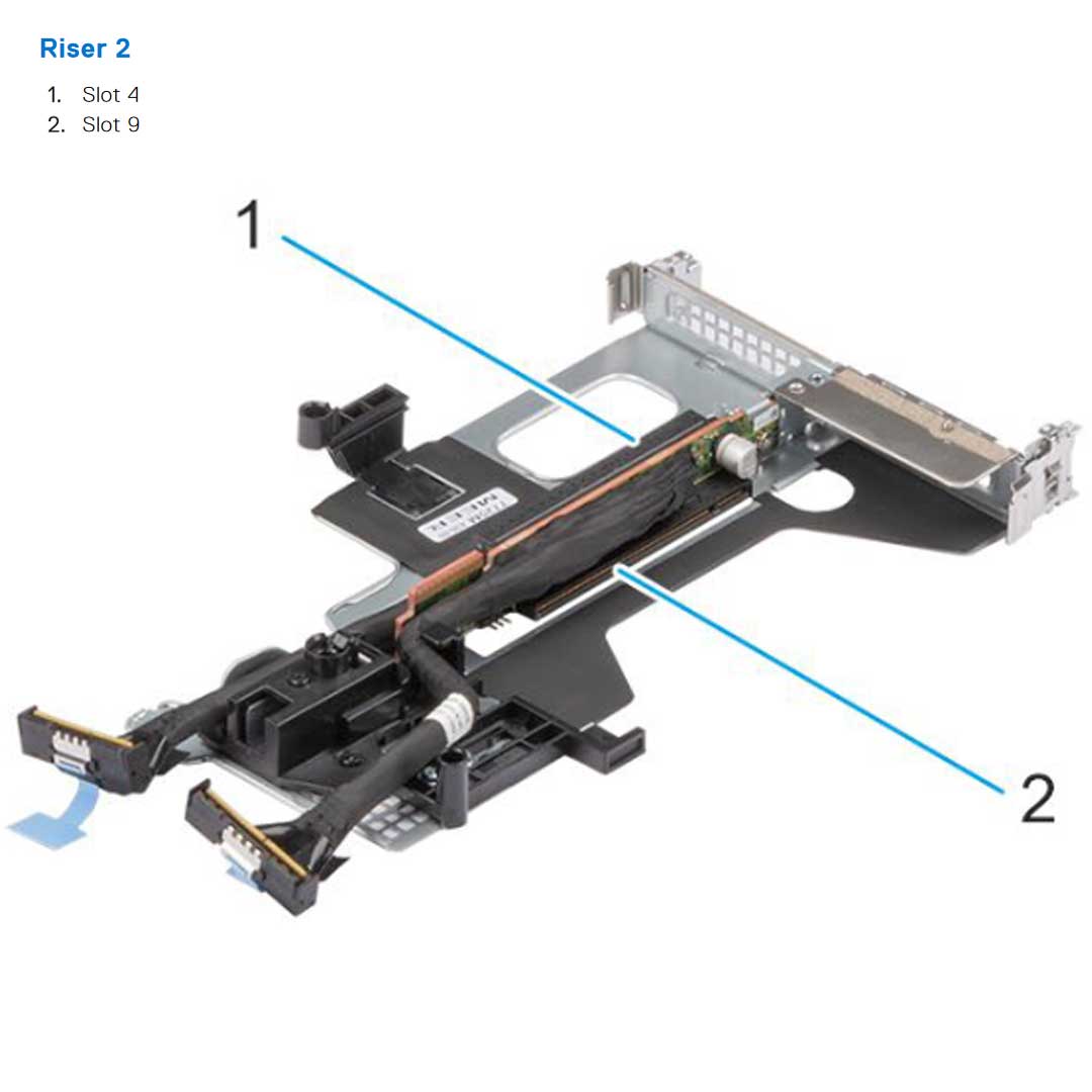Riser 2 2x16 (R2) Slot 4, 9 | Dell PowerEdge R960