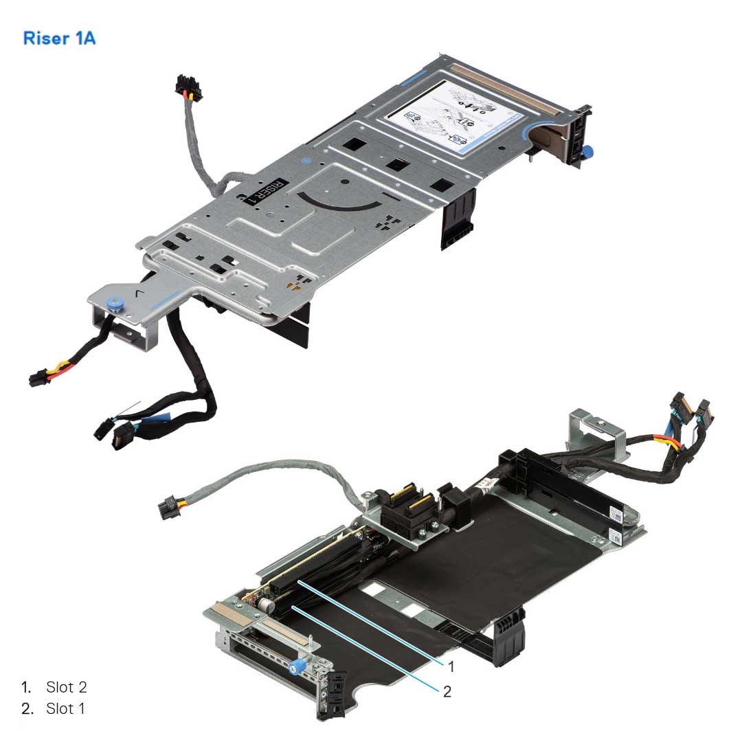 Dell PowerEdge Riser Config 2 R1A+R2A+R3
