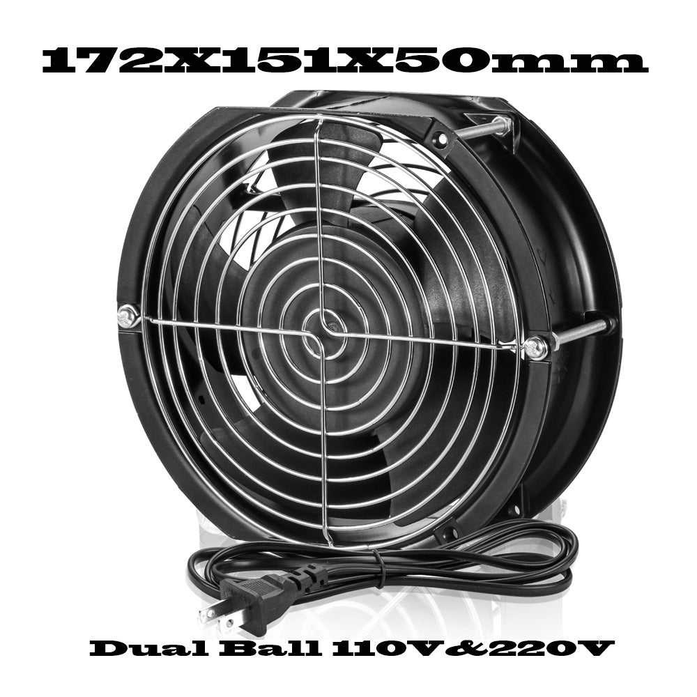 SXDOOL EC Axial Fan AC 115/230V 60mm / 70mm / 80mm / 92mm / 120mm / 172mm Series with Power Cord