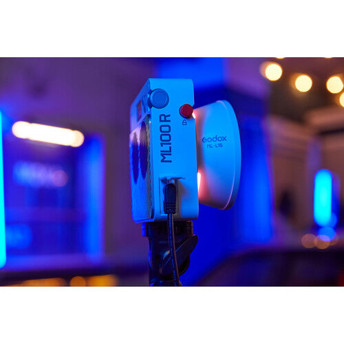 Godox ML100R RGB Portable LED Light Kit (36° Lens & Battery Grip)