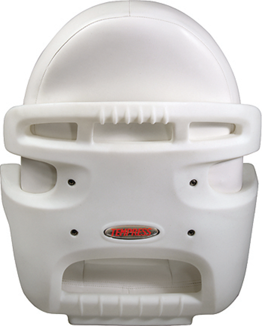 Tempress 57010 Elite Helm High Back Seat, White Shell, White/White Cushions