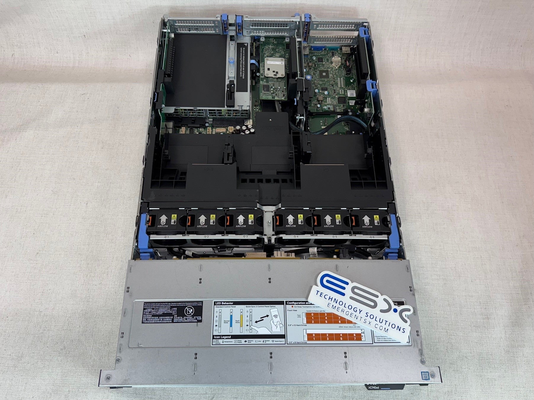 Dell PowerEdge XC740XD 12x 3.5" CTO Server - 2x Heatsink, HBA330, 2x PSU, iDRAC