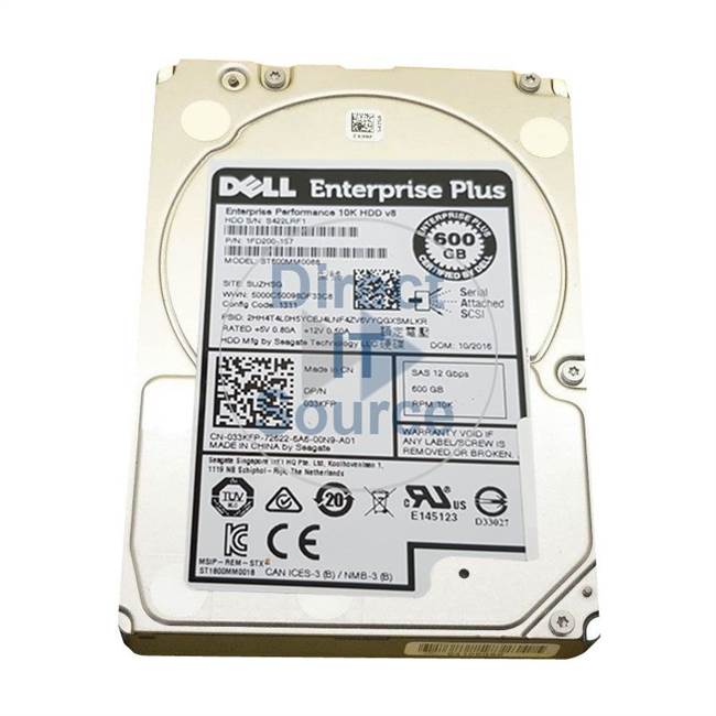 Seagate 1FD200-157 - 600GB 10 SAS 2.5Inch Cache Hard Drive