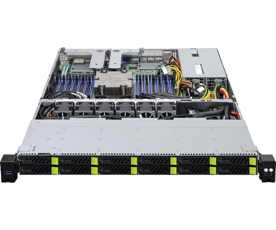 ASRock 1U12E-GENOA/2L2T 12-Bay SFF NVMe 1U Server