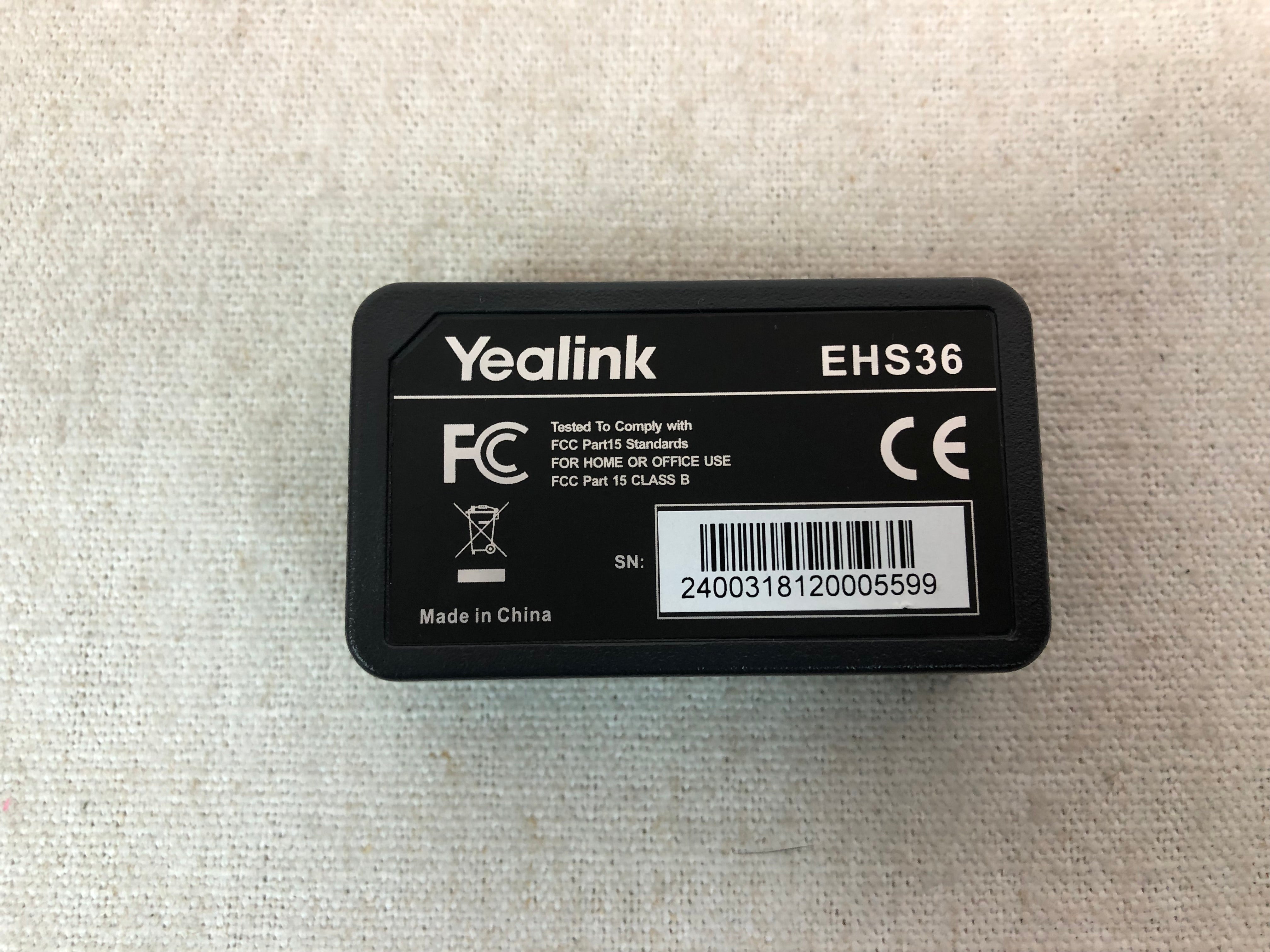 Open Box Yealink EHS36 Wireless Headset adapter