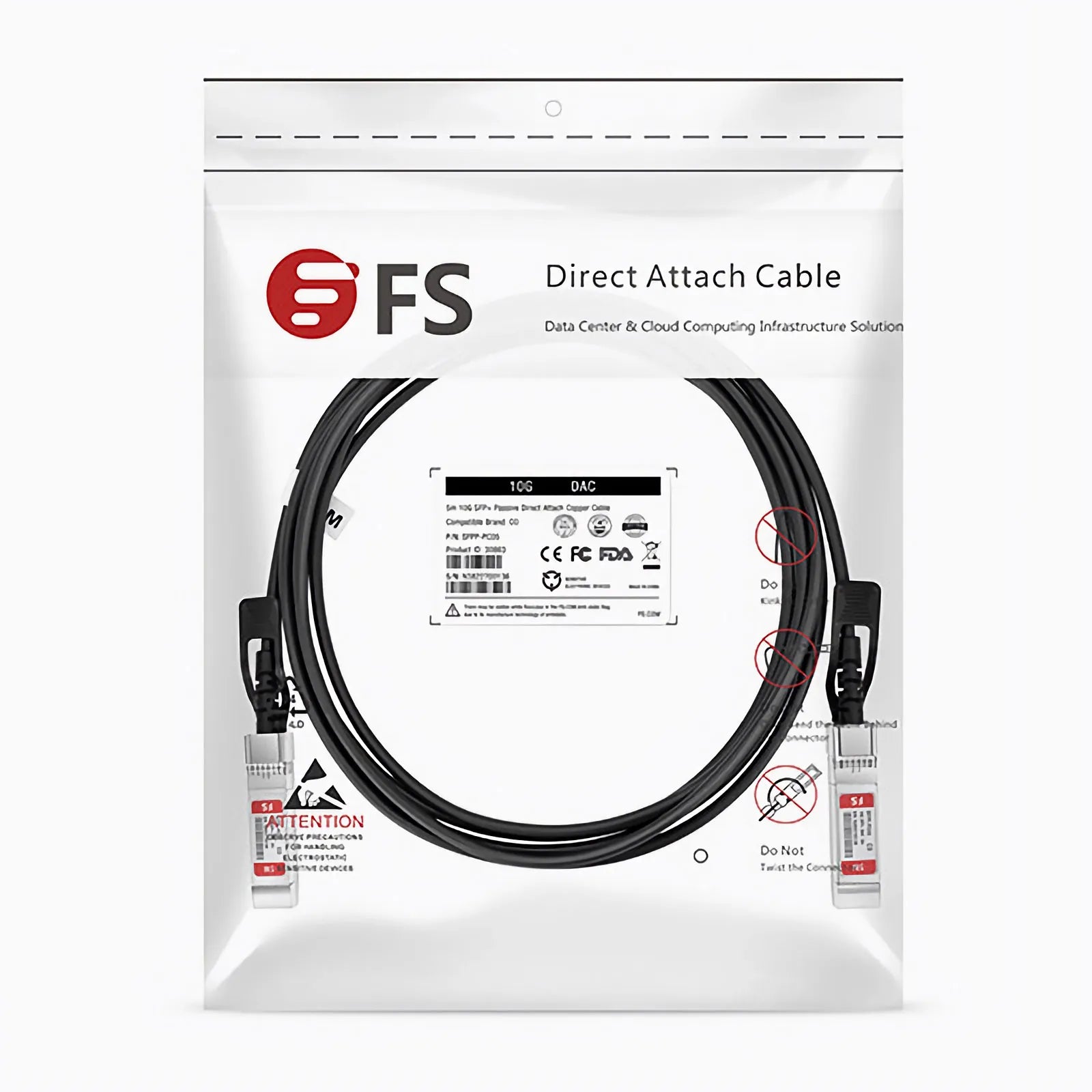 1m (3ft) Cisco SFP-H10GB-CU1M Compatible 10G SFP+ Passive Direct Attach Copper Twinax Cable
