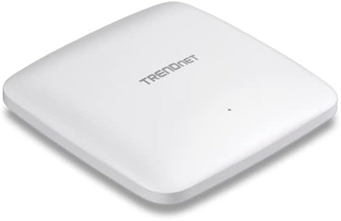 TRENDnet AX1800 Dual Band WiFi 6 PoE+ Access Point, TEW-921DAP, 1201Mbps (5GHz + 567Mbps (2.4Ghz, NDAA & TAA Compliant, MU-MIMO, Client Bridge, Supports up to WPA3 Encryption, White