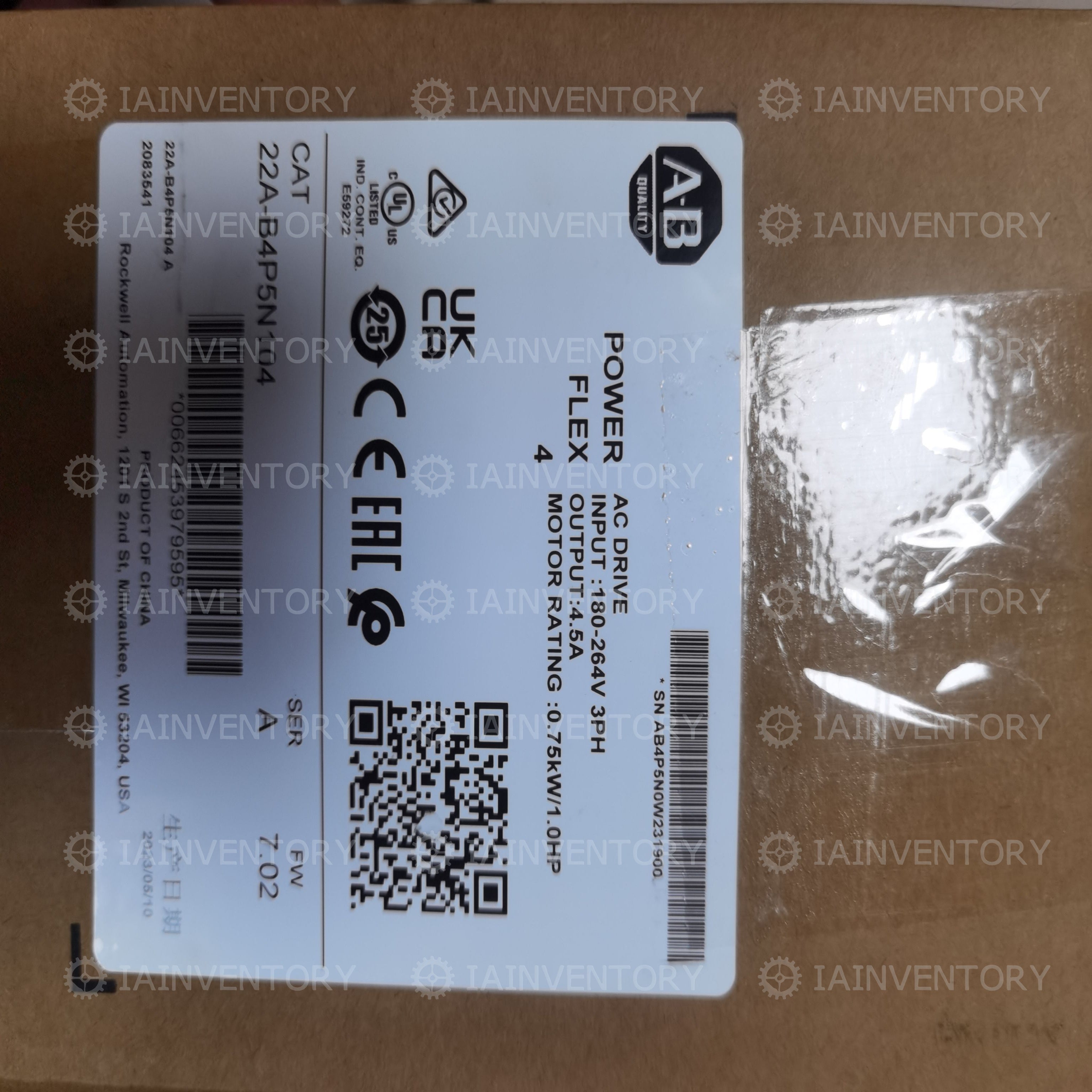 22A-B4P5N104 Allen-Bradley