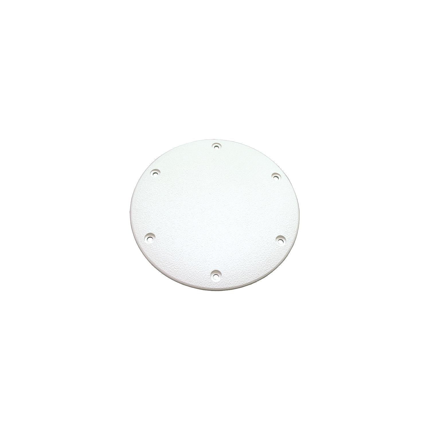 TH Marine DSSDP-1-2-DP T-H Marine Designer Series Screw Down Deck Plate 6" OD, Polar White