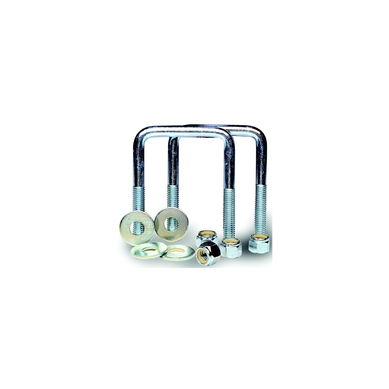 Tie Down Engineering 86209 Zinc Plated Square U-Bolt Kit