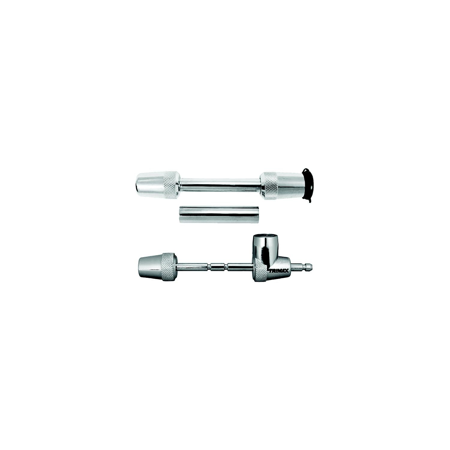 Trimax Locks TM3123 Trimax Chrome TS32 Universal Receiver Lock & TC123, Adjustable Coupler Lock