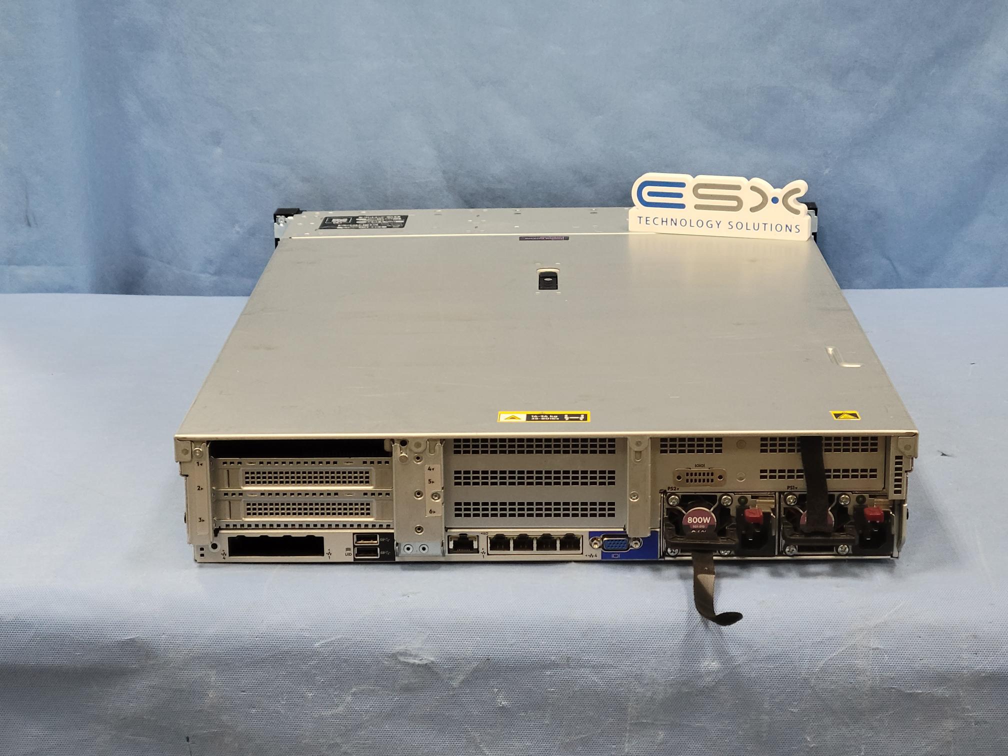 HP Proliant DL380 Gen10 8SFF Server 2x 18C Gold 6254 3.1GHz CPU 256GB 3x 480GB
