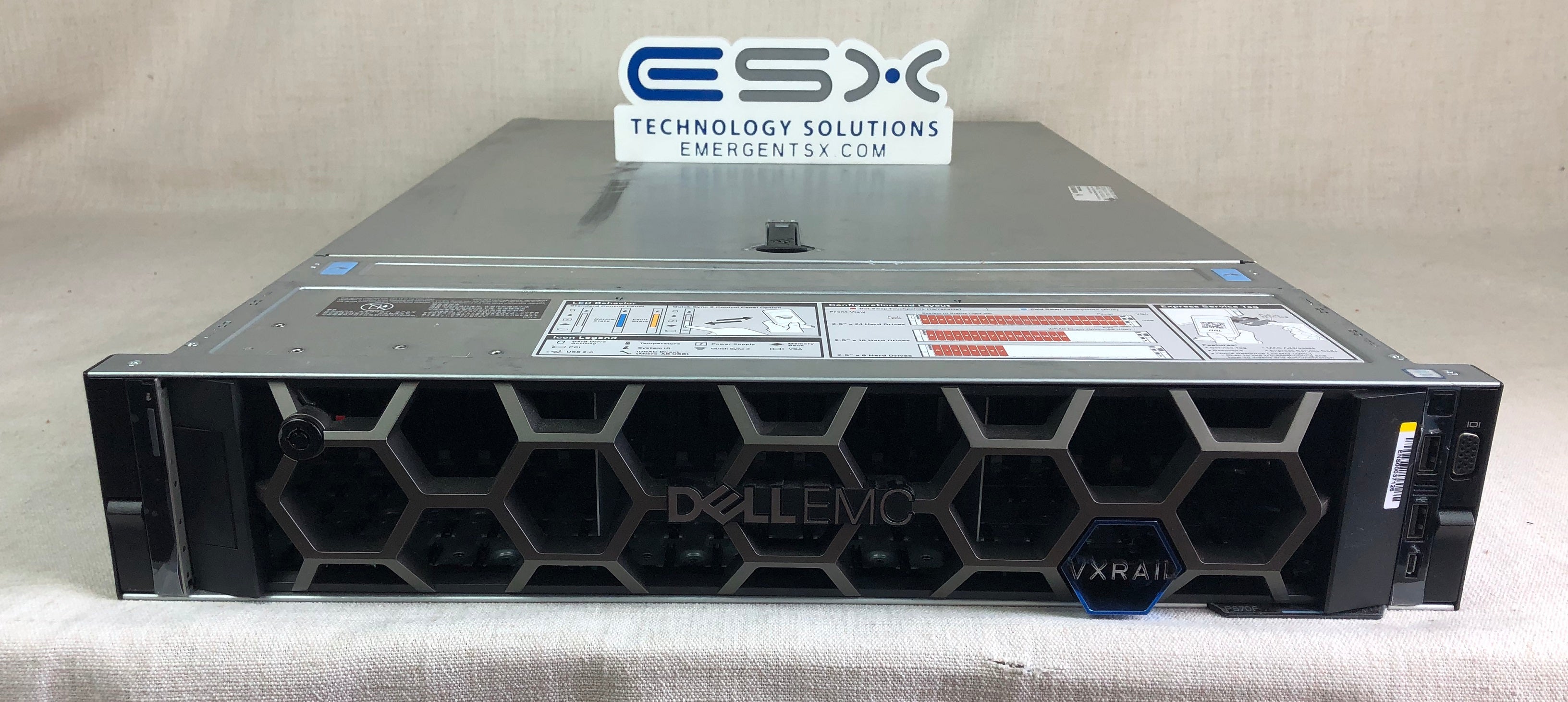 Dell R740XD VxRail P570 24x 2.5” Server 2x 24C Platinum 8260 2.4GHz 512GB 10GbE