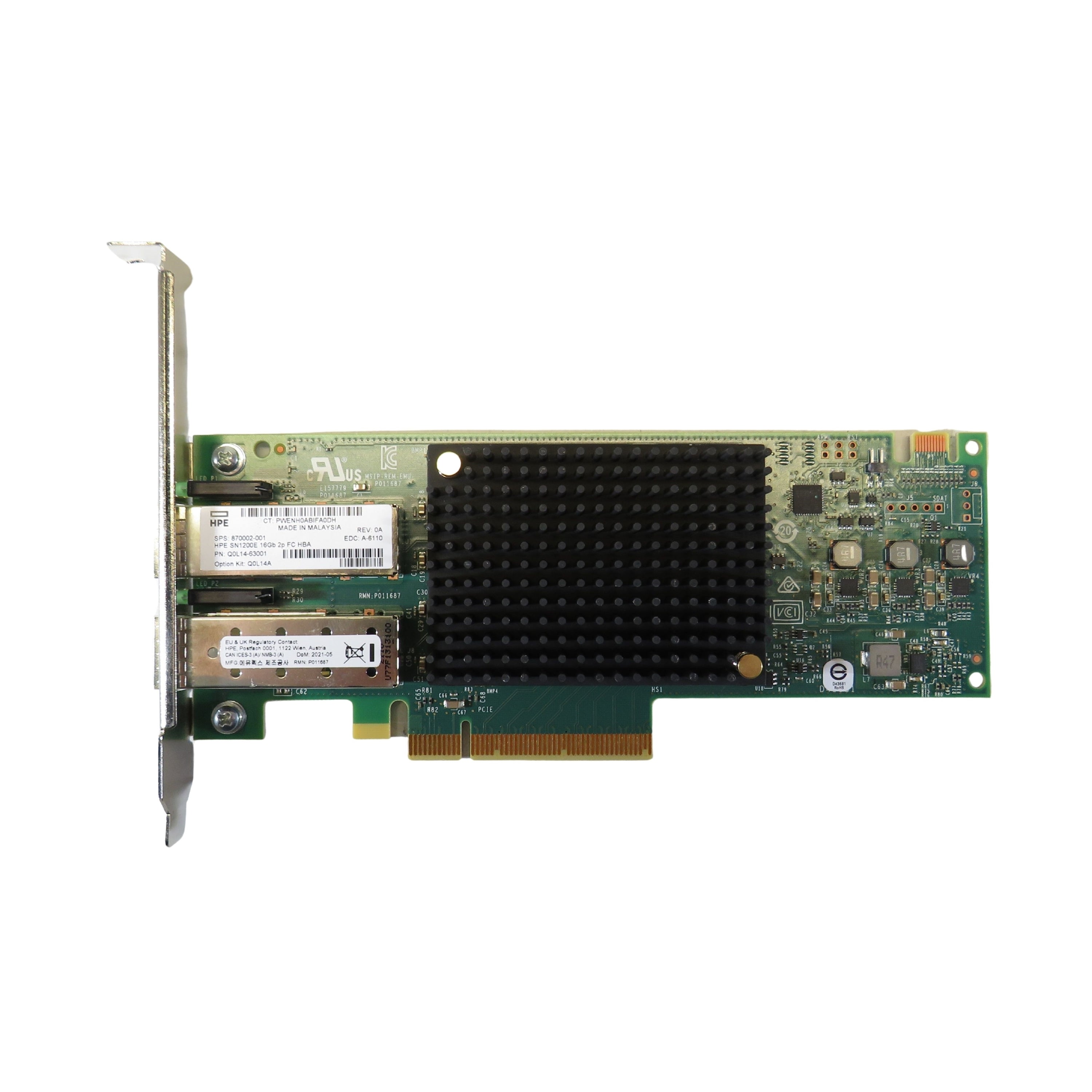 HP 870002-001 SN1200E 2 Port 16GB Fiber Channel Host Bus Adapter HBA (Refurbished)