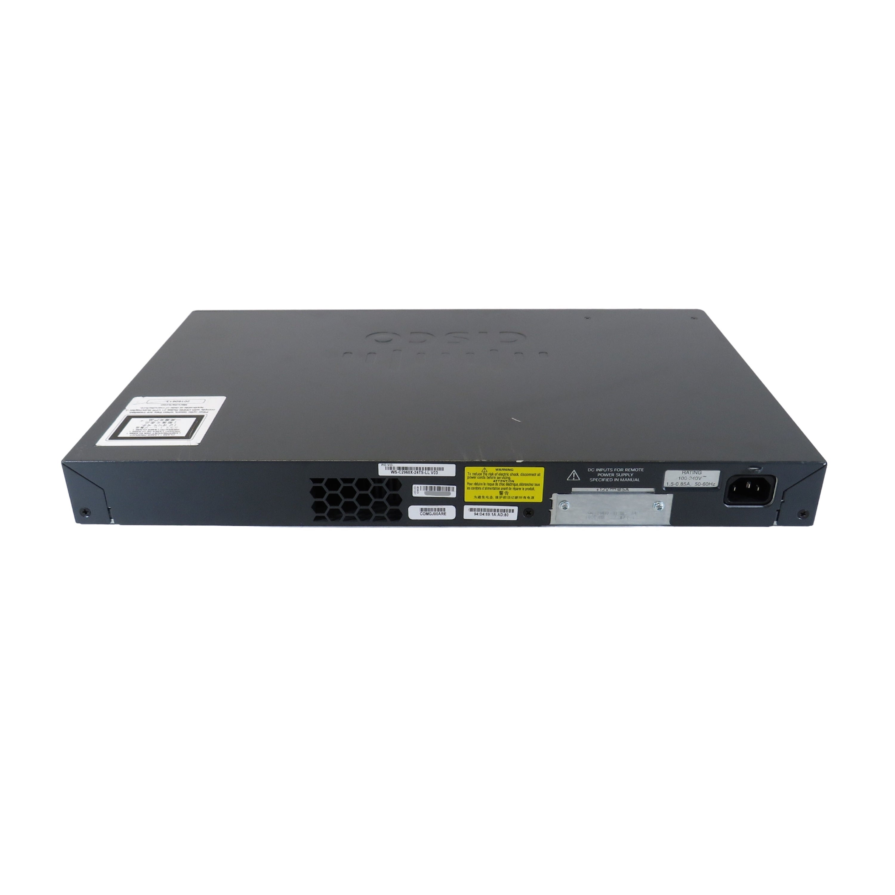 Cisco WS-C2960X-24TS-LL Catalyst 2960-X 24 GigE, 2 x 1G SFP Switch (Refurbished)