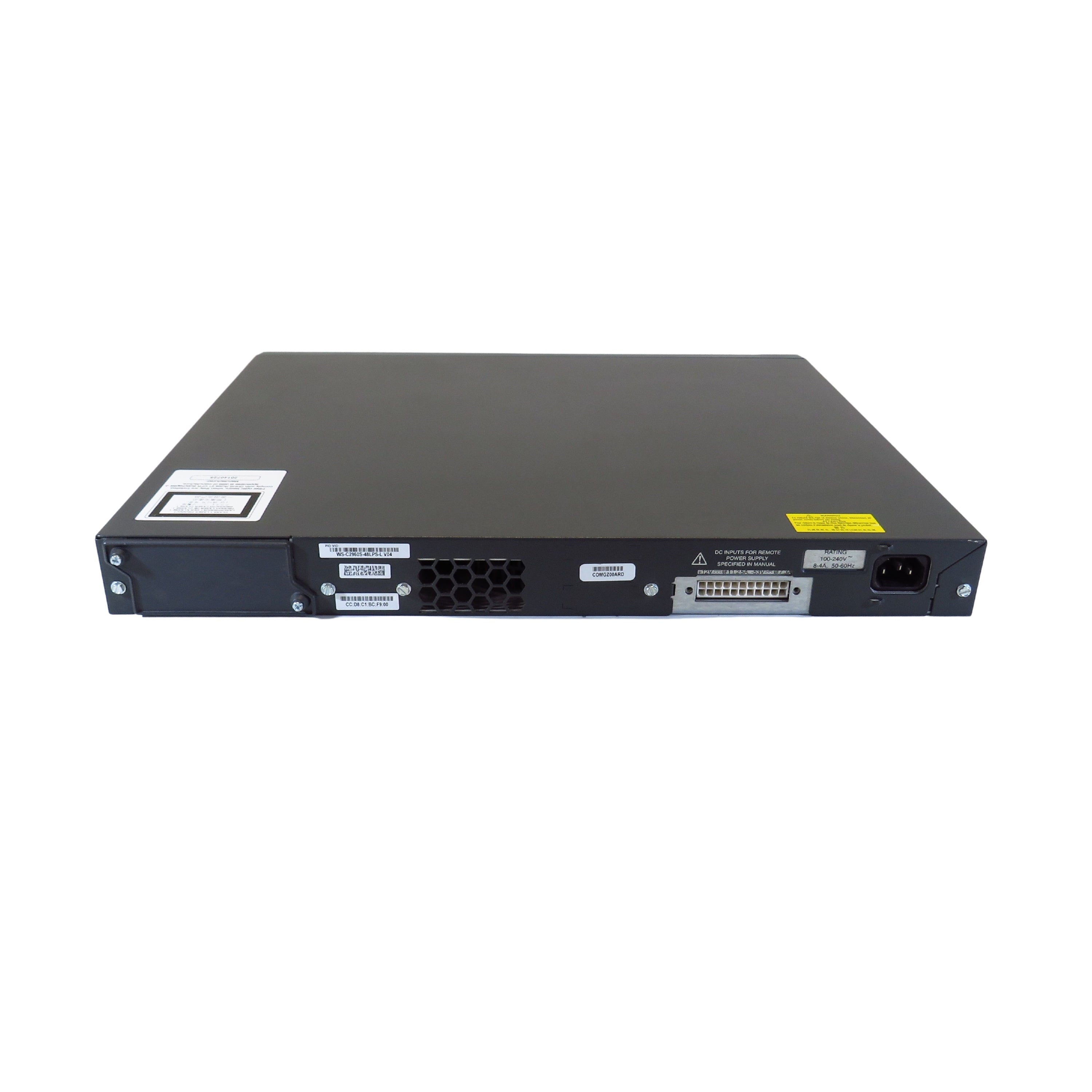 Cisco WS-C2960S-48LPS-L 2960-S PoE+ 48 Port 10/100/1000 Switch (Refurbished)