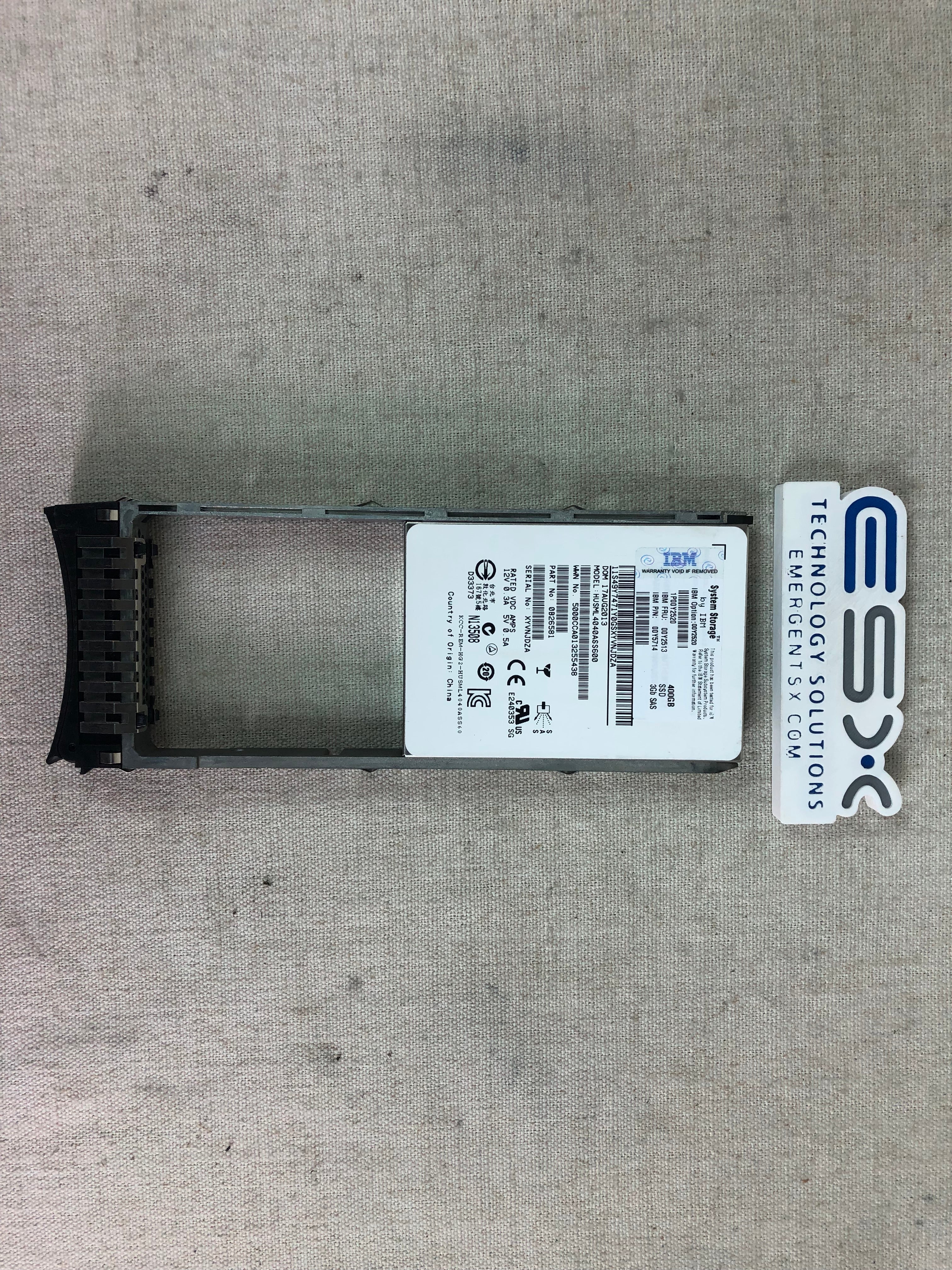 IBM 00Y2513 400GB 2.5” SAS SSD for Storwize V3700 2072-24C
