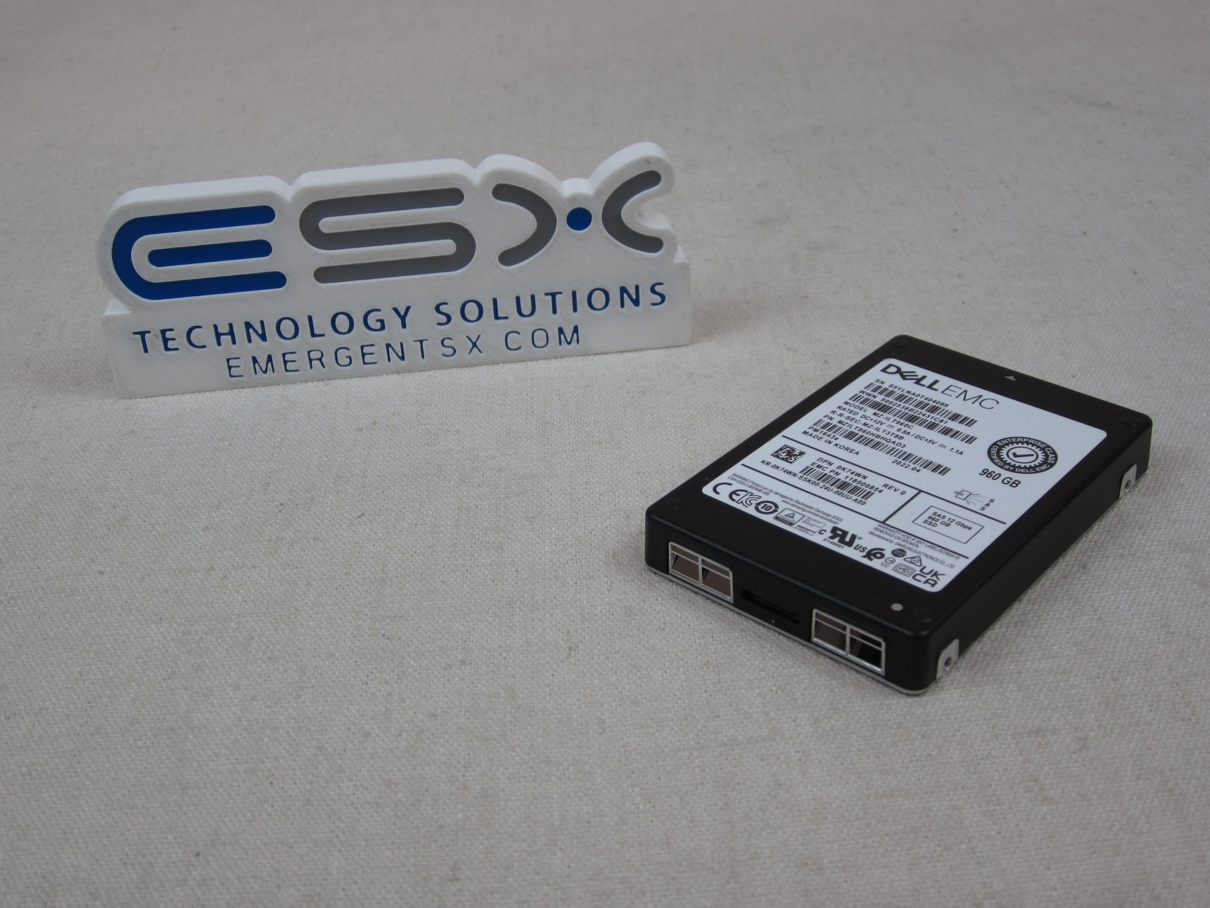 Dell K74WN 960GB 12Gb/s 2.5" SAS RI SSD Samsung PM1643a MZ-ILT960C
