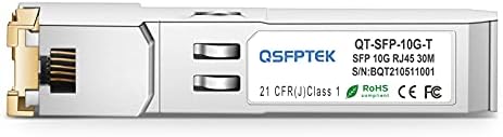 10GBASE-T SFP+ to RJ45 Transceiver, 10G Ethernet Copper Module, Optical SFP RJ 45 10Gb T Mini-GBIC Compatible with Cisco SFP-10G-T-S, Ubiquiti UF-RJ45-10G, Mikrotik, Supermicro, Fortinet, up to 30m|B07QXNQTXG