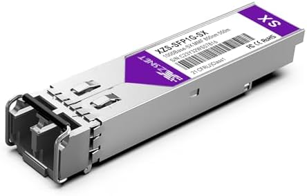 1000BASE-SX SFP Transceiver, 1.25G SFP to LC Multimode Fiber Module Compatible with Cisco GLC-SX-MMD, Ubiquiti UniFi UF-MM-1G, Mikrotik, Meraki, Netgear AGM731F, D-Link and More, 2 Pack|B0CJCH939W