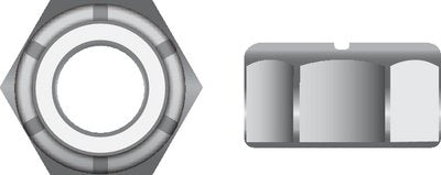 Seachoice SC3553 Nylon Insert Locknut Stainless M12-1.75