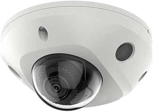 DS-2CD2523G0-IS, 1080P 2MP 4MM Lens MINI POE IP Compact Dome Camera, H.265+ Compression, Day/Night, 120dB True WDR, Support Audio & Alarm, IP66 Standard, IK08, 10M IR Distance, Work with iVMS-4200|B0FQJJKCBN