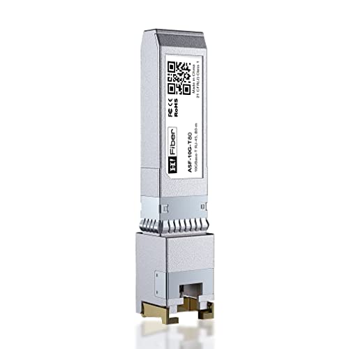 H!Fiber 10G Multimode SFP+ LC Module, 10GBase-SR Fiber Transceiver for Cisco SFP-10G-SR, Meraki MA-SFP-10GB-SR, Ubiquiti UniFi UF-MM-10G, Mikrotik, Netgear and More (MMF,850nm,300m,DDM) 2 Pack|B07JGV5G2M