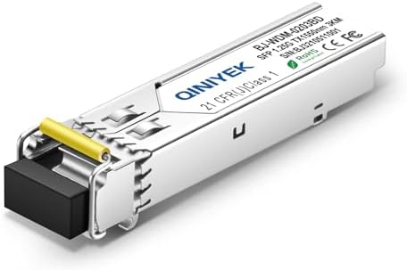 A Pair 10G BIDI SFP+ Single Mode Fiber Module, 10Gb SFP+ LC LR 1270nm 1330nm, Bidi Gbic for Cisco SFP-10G-BXD-I (1330nm-TX/1270nm-RX) / SFP-10G-BXU-I (1270nm-TX/1330nm-RX),10~20KM, with DOM|B0CYC6P6KF