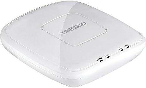 TRENDnet AX1800 Dual Band WiFi 6 PoE+ Access Point, TEW-921DAP, 1201Mbps (5GHz + 567Mbps (2.4Ghz, NDAA & TAA Compliant, MU-MIMO, Client Bridge, Supports up to WPA3 Encryption, White