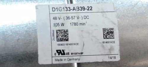 D1G133-AB39-22 Frequency Converter Fan 48V 105W 1780RPM Cooling Fan