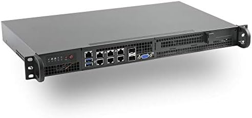 Supermicro SYS-5019D-4C-FN8TP Xeon D-2133IT Quad Core Front I/O Short Depth 1U Server, 2X SFP+, 2X 10GBase-T, 4X GbE LAN