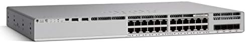 Cisco Catalyst 9200 C9200L-24T-4X Layer 3 Switch - 24 x Gigabit Ethernet Network, 4 x 10 Gigabit Ethernet Uplink - Manageable - Twisted Pair, Optical Fiber - Modular - 3 Layer Supported|B07MBQBY96