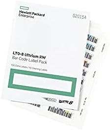 Hewlett Packard Enterprise HPE LTO-8 Ultrium RW Bar Code Label Pack|B078RVFR91