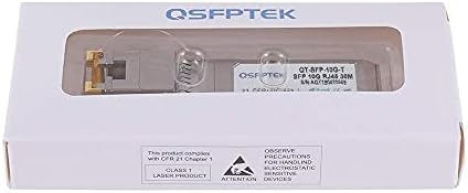 QSFPTEK 10GBASE-T SFP+ to RJ45 Module, 10Gb Copper RJ-45, Mini gbic SFP to Ethernet Network Optical Copper Transceiver Compatible with Dell GP-10GSFP-T, up to 30m|B0BX6G2CT6