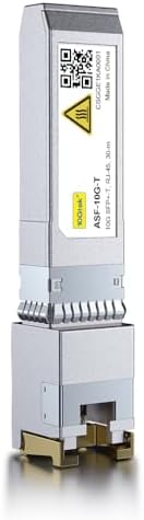 10Gtek 10GBase-LR SFP+ Transceiver, 10G 1310nm SMF SingleMode Fiber Optic Module, 10km, for Cisco SFP-10G-LR, Meraki MA-SFP-10GB-LR, Ubiquiti UniFi UF-SM-10G, Fortinet, Mikrotik, Netgear, Pack of 2|B08BP4M8LV